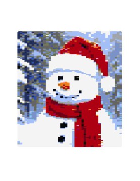 ClickBrickArt Schneemann